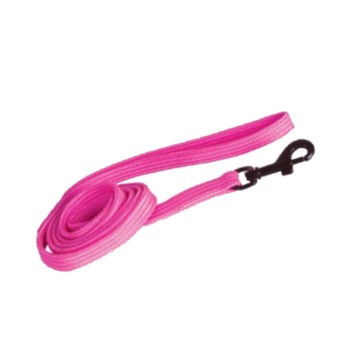 Laisse nylon rose 1m10