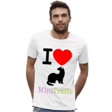 Tshirt Homme Blanc I Love Ferret