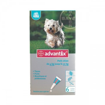 Pipettes Advantix Petits Chiens