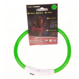 Collier Lumineux à LED rechargeable USB Vert